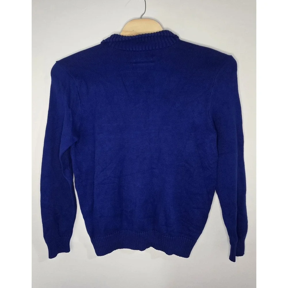 Polo Ralph Lauren Mens Size L Blue Long Sleeve 1/4‎ Zip Pullover Sweater